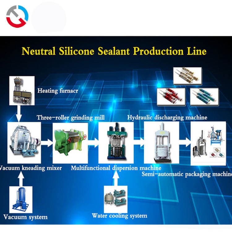 Silikon hermetik istehsal xətti: 1 tonluq silikon gel yapışqan avadanlığı 2