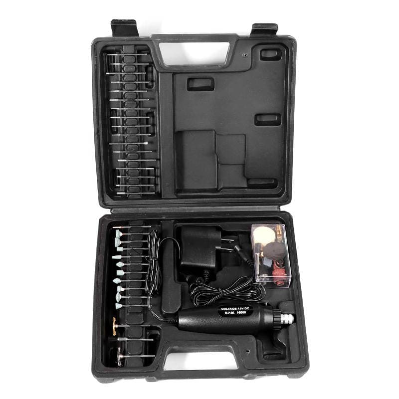 60Pc Mini Electric Grinder Dc12V Mini Electric Grinder Micro Electric Drill Electric Polishing Machine for Nail Art 1