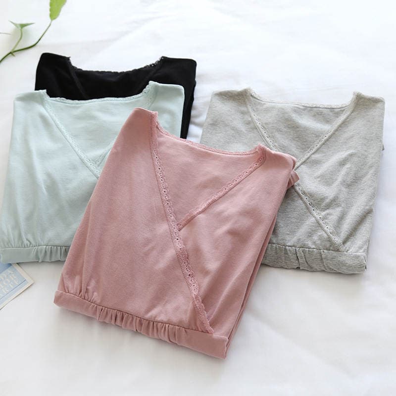 Hamilə və əmizdirən qadınlar üçün uzunqol, isti pijama üstü (payız-qış, böyük ölçülər, 180 kq-a qədər) 2