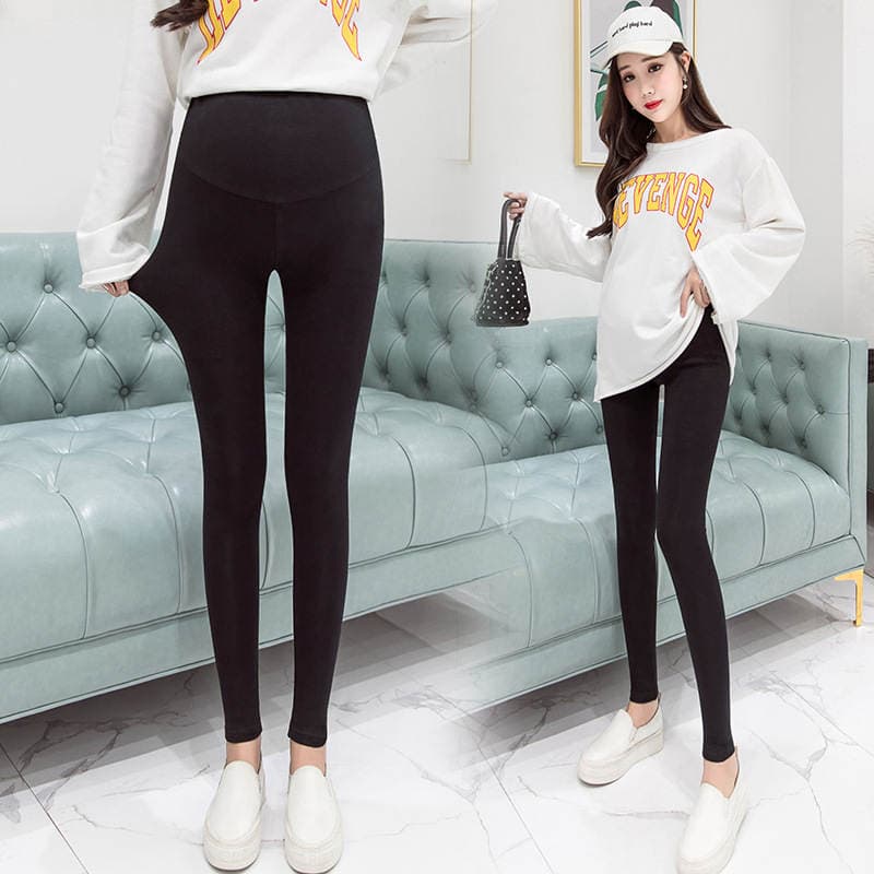 Yeni Modal Hamilə Legginsləri (Yaz/Payız), Tənzimlənən Yüksək Bel, Elastik 2