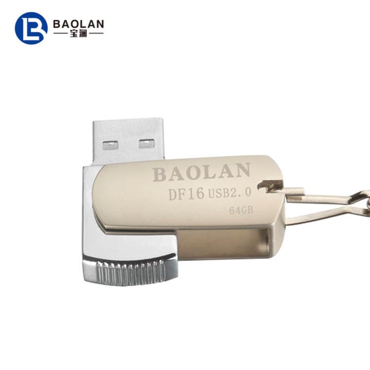 Wholesale U disk BAOLAN/BAOLAN DF16 flash drive 4G8G16G32G64G metal rotating creative U disk 5