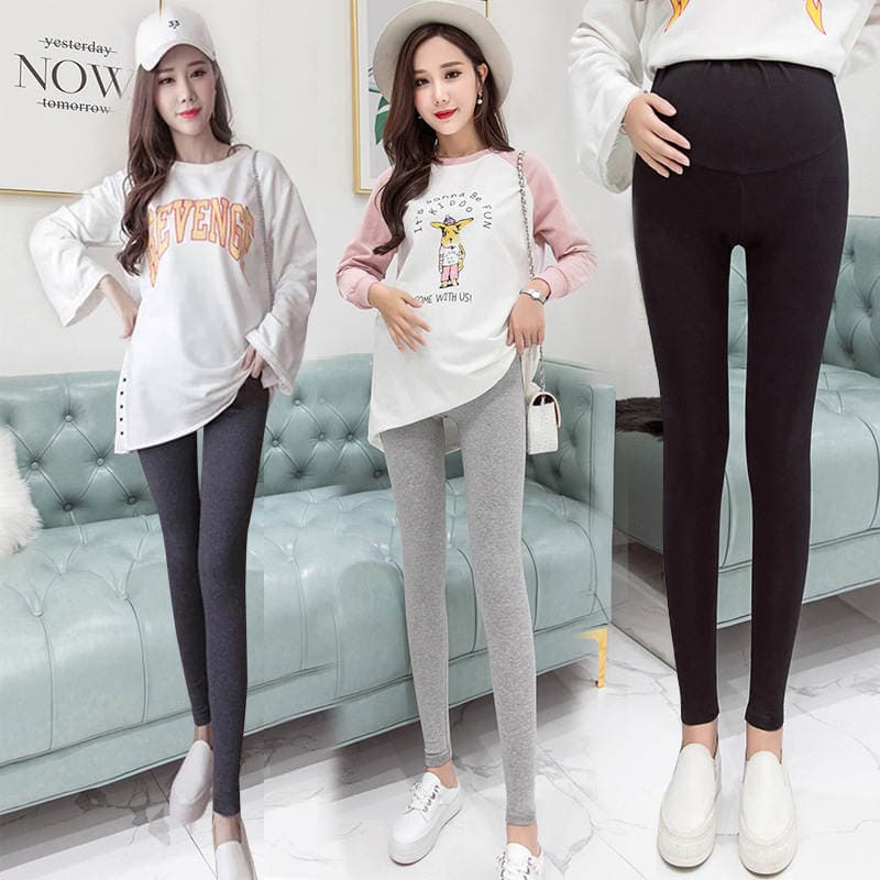 Yeni Modal Hamilə Legginsləri (Yaz/Payız), Tənzimlənən Yüksək Bel, Elastik 1