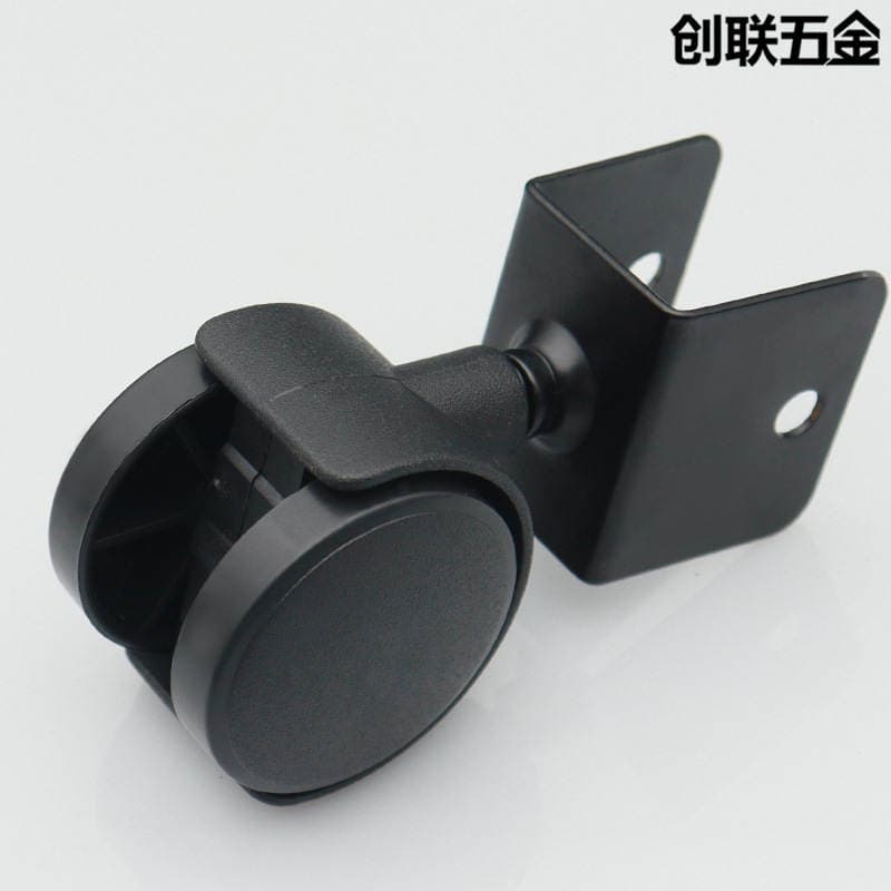 1.5 düymlük (25mm) universal plastik faner təkəri, uşaq çarpayıları və mebel üçün, aşınmaya davamlı və səssiz. 3