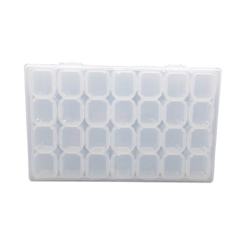 Transparent patch box IC component classification box screw small resistance box accessories storage box rhinestone organizing box 5