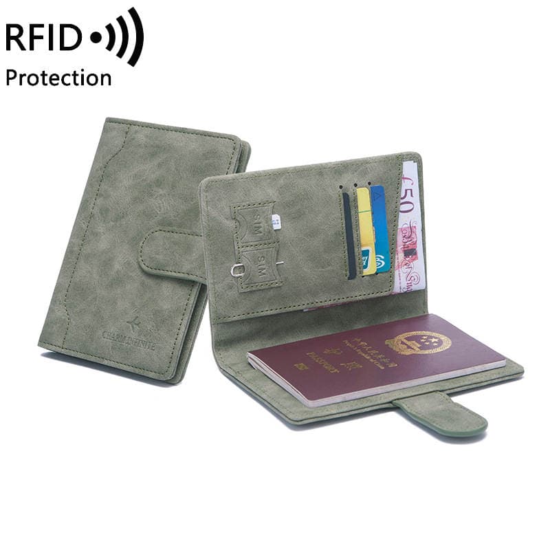 Photo Printing Leather Goods * RFID Anti-theft Brush Passbook Holder Men's and Women's Fashionable Simple Multi-function Ultra-thin ID Bag Card Bag 2