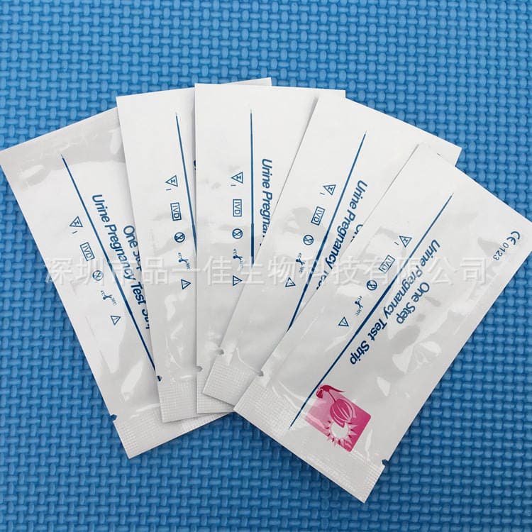 In stock HCG Pregnancy Test Strip 10 persons/bag 10mIu/ml sensitivity 1
