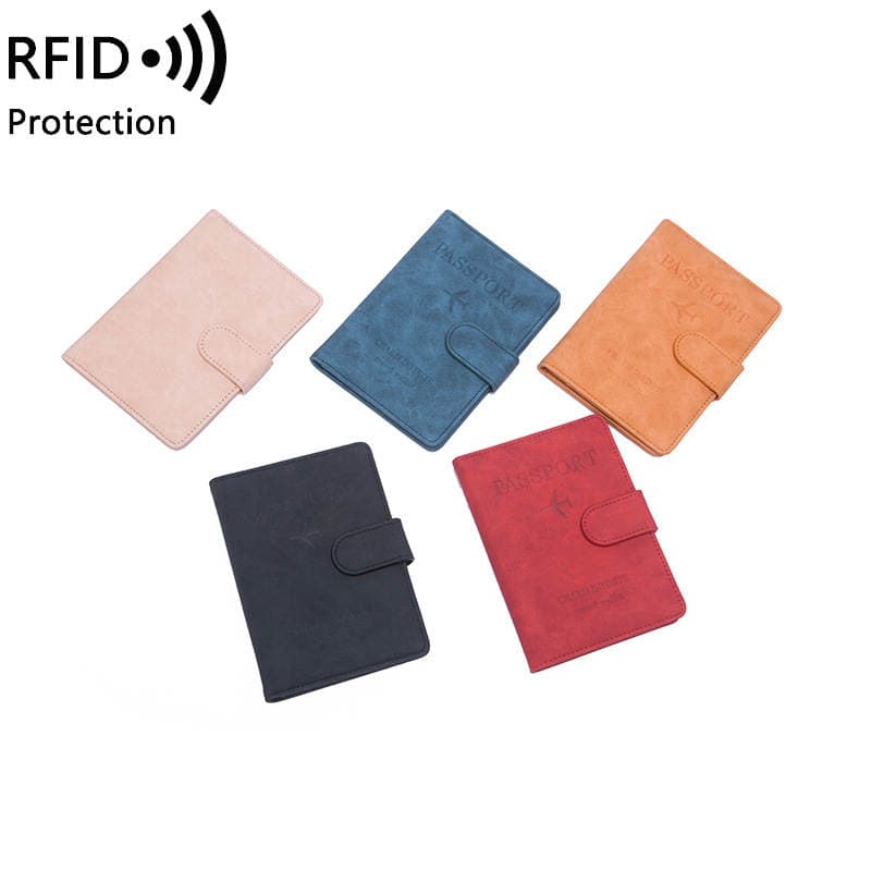 Photo Printing Leather Products RFID Anti-theft Brush Passport Holder New Fashionable Simple Ultra-thin Multi-functional Portable Travel ID Bag 4