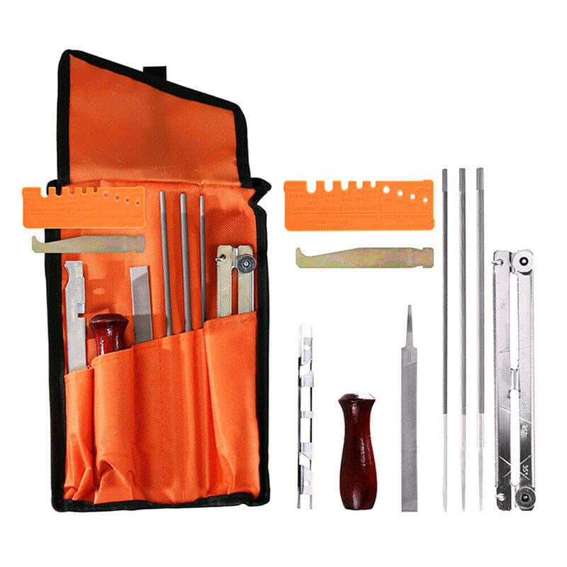 Chain saw file grinding chain file bag file chain saw file electric chain saw file wood handle grinding chain file set 2