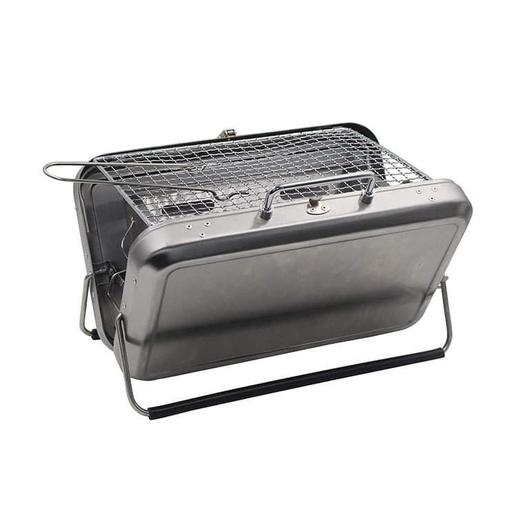 Bsci Manufacturer Customized Outdoor Simple Satchel Foldableing Bbq Grill Satchel Mini Briefcase Barbecue Grill 3