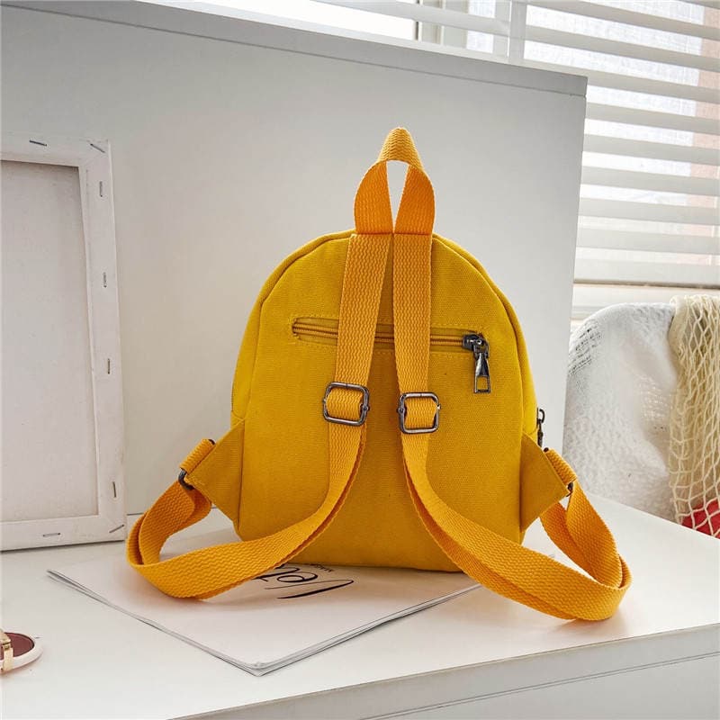 Children's Bag 1-3-5 Years Old Boy's Canvas Backpack Cartoon Cute Girl's Backpack Baby Kindergarten Schoolbag 2