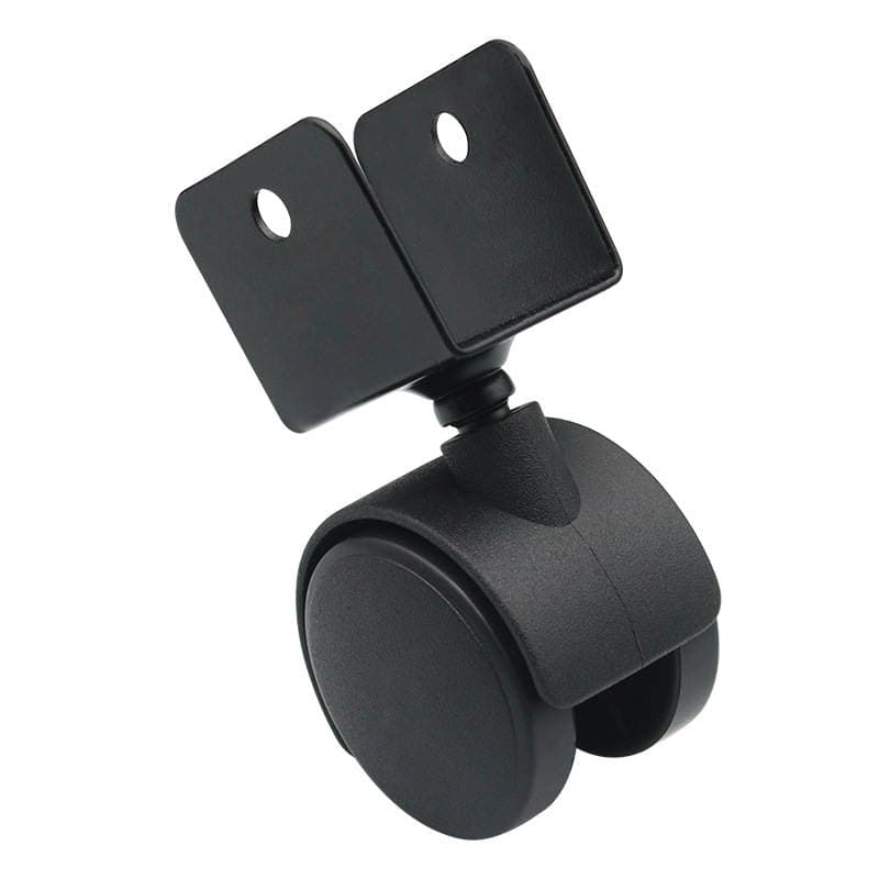 1.5 düymlük (25mm) universal plastik faner təkəri, uşaq çarpayıları və mebel üçün, aşınmaya davamlı və səssiz. 5