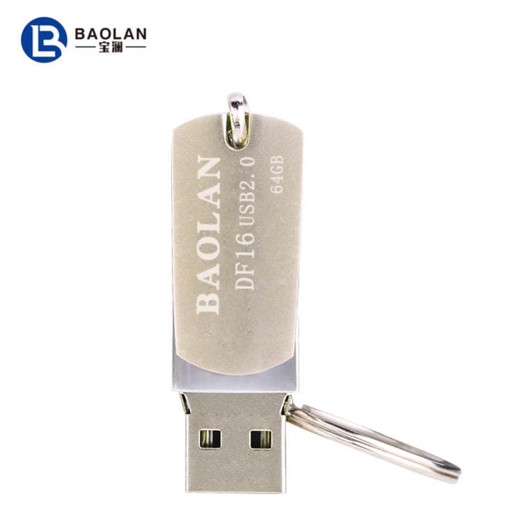 Wholesale U disk BAOLAN/BAOLAN DF16 flash drive 4G8G16G32G64G metal rotating creative U disk 4
