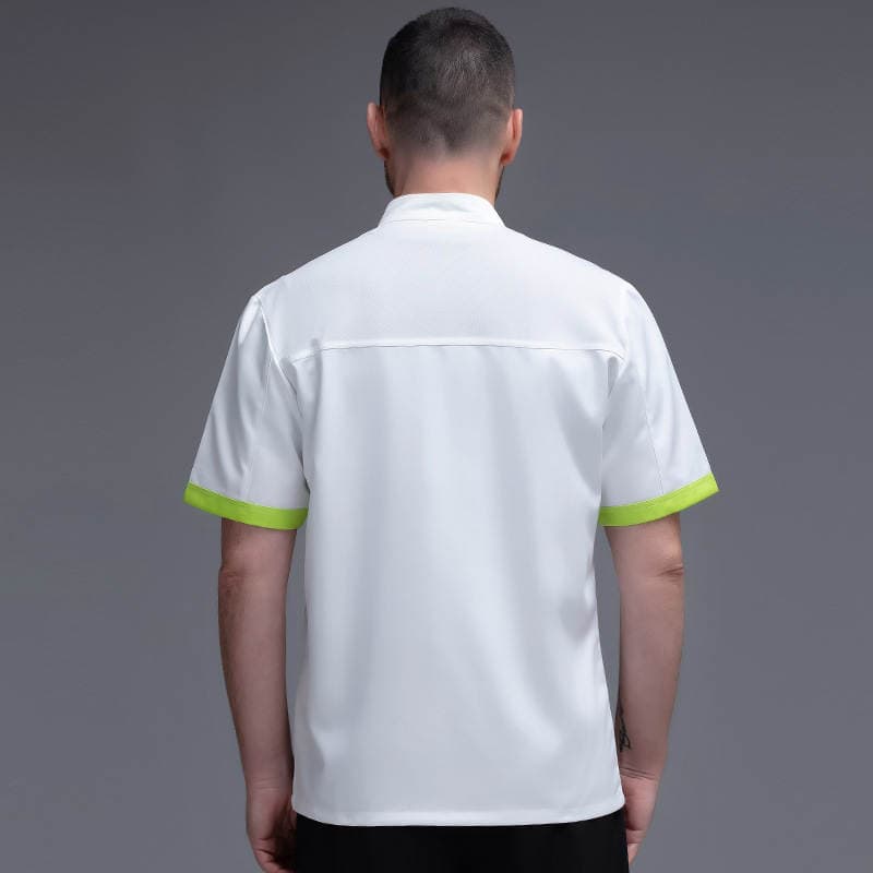 Hotel Chef Work Clothes Short Sleeve Spring and Summer Baking Hotel Kitchen Western Restaurant Hotel Chef Clothes Men's Breathable A01 5