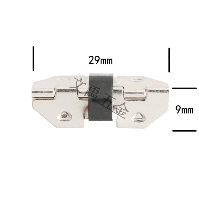 Silver 3cm corner spring hinge jewelry box hinge eye box hinge dark hinge blind hinge nail-free hinge 2