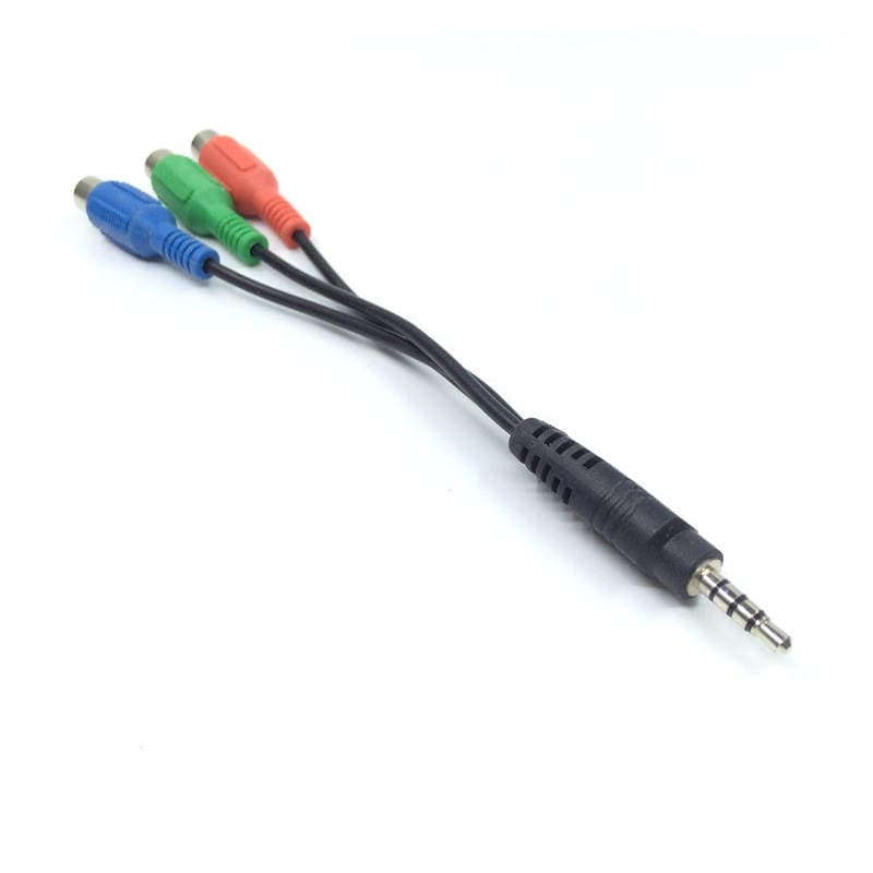 3.5 Revolution 3RCA female video adapter AV line player Video line Lotus line 2