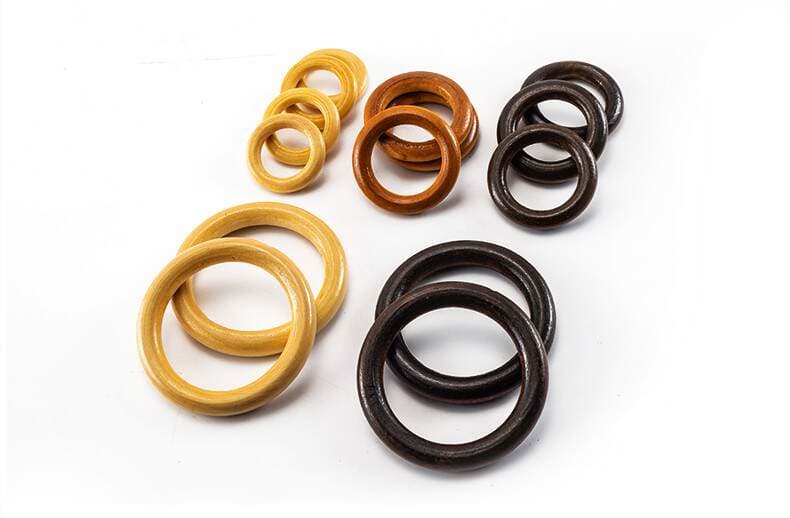 diy jewelry handmade material 15mm to 70mm big ring wooden ring wool pendant jewelry accessories earrings pendant 5