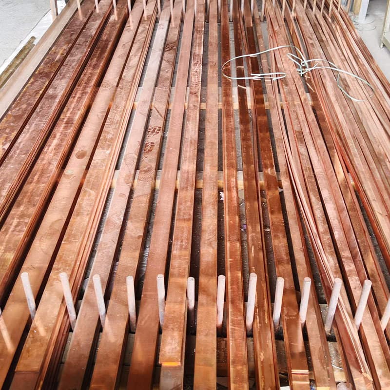Copper-plated flat steel copper-clad steel grounding flat strip steel for lightning protection available in stock copper-clad steel grounding flat steel lightning protection equipment 3