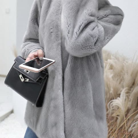 Gray thick winter