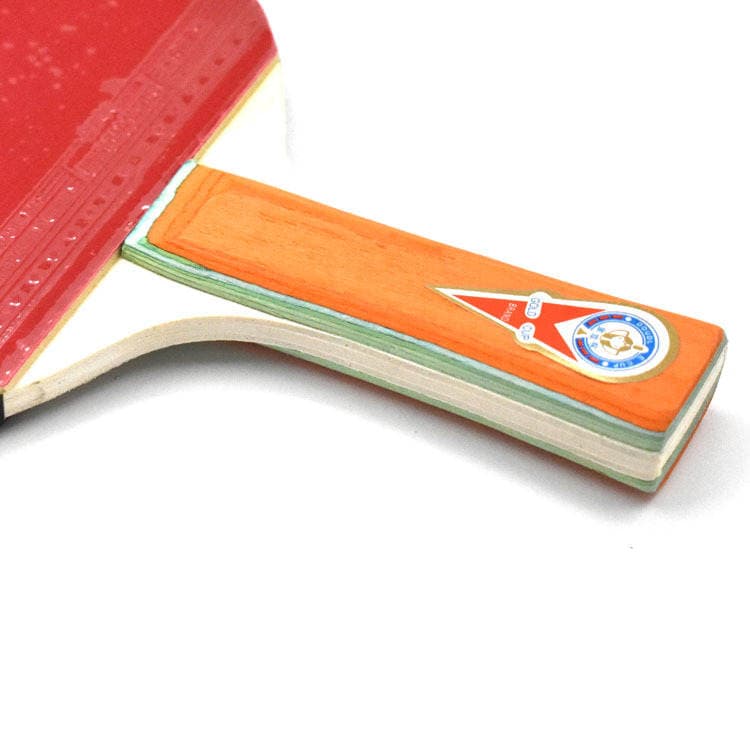 Gold Double Cup table tennis racket single racket beginner training double-sided anti-glue delivery racket set horizontal racket straight row table tennis racket 4