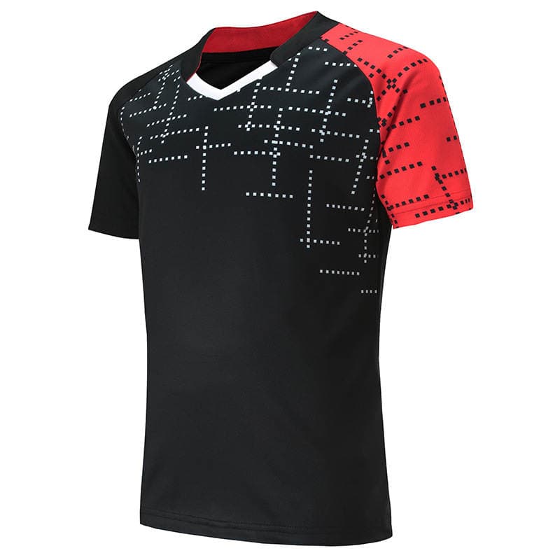 Gənclər/Uşaqlar üçün fərdi, qısaqol, tezquruyan badminton/tennis idman geyimi 4
