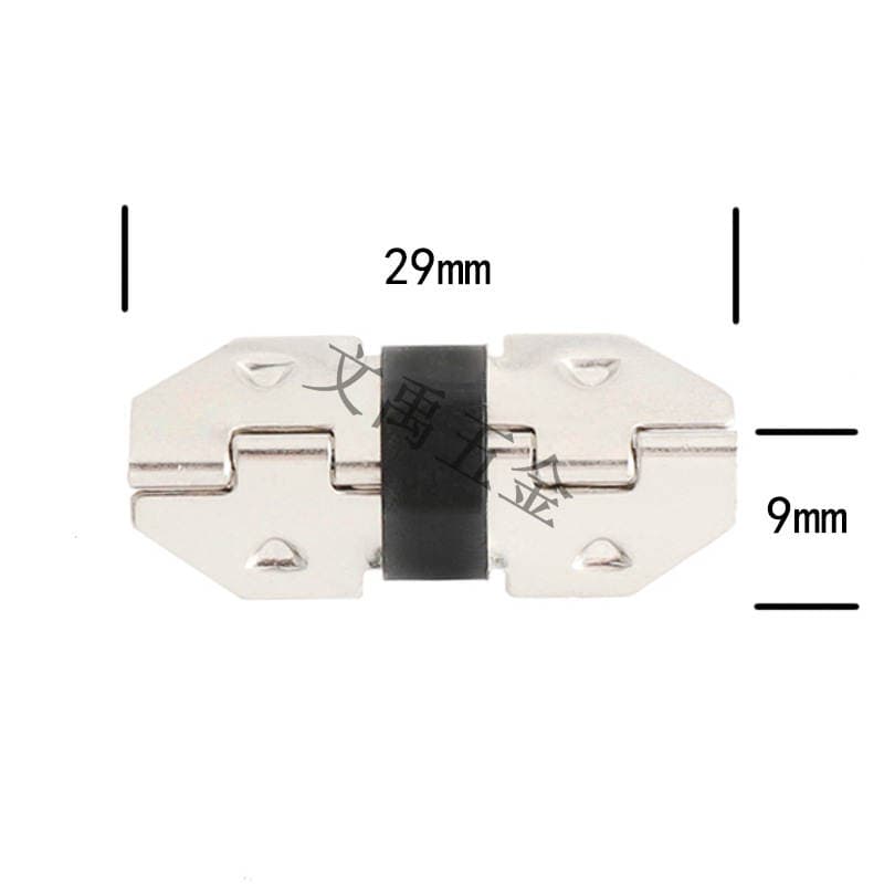 Silver 3cm corner spring hinge jewelry box hinge eye box hinge dark hinge blind hinge nail-free hinge 4