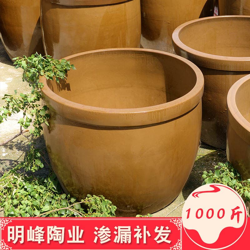 Sichuan Fermentation Tank Water Tank Factory Direct 600.0kg Pounds Ceramic Earthenware Large Wine Jar Mingfeng Pottery Industry 4