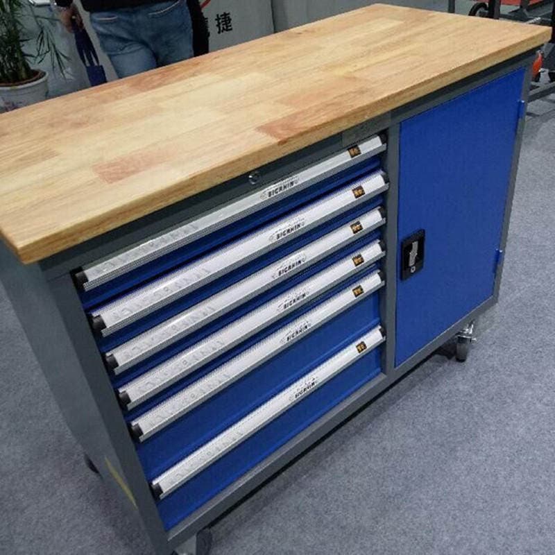 Mobile tool car drawer type 6-drawer tool cabinet toolbox trolley auto repair hardware parts car iron cabinet 4