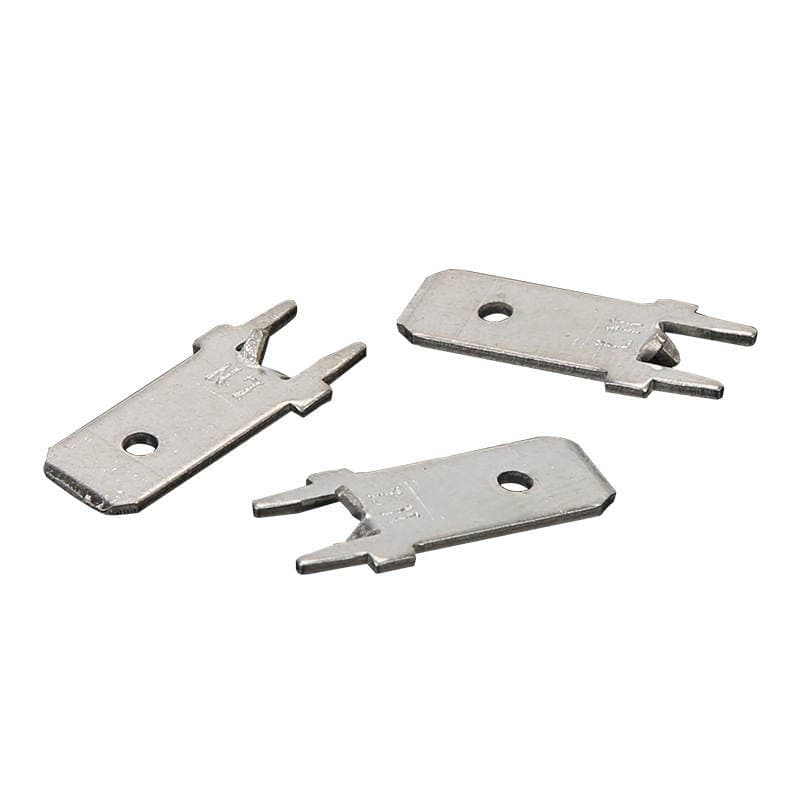 6.3 two-pin positioning insert circuit board solder insert PCB solder insert 6.3 insert with positioning terminal 5