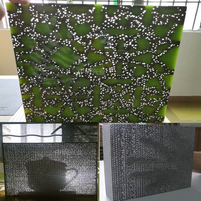 Optical fiber lamp led luminous brick transparent concrete diameter 2.5MM transparent concrete plastic optical fiber luminous concrete 4
