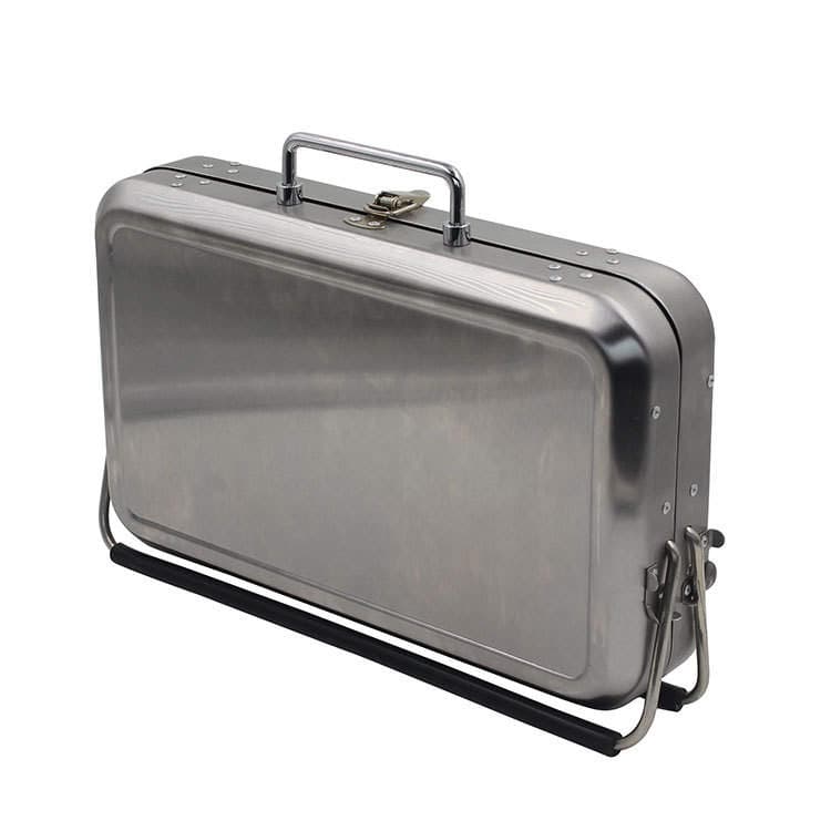 Bsci Manufacturer Customized Outdoor Simple Satchel Foldableing Bbq Grill Satchel Mini Briefcase Barbecue Grill 5