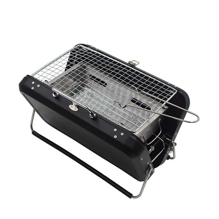 Bsci Manufacturer Customized Outdoor Simple Satchel Foldableing Bbq Grill Satchel Mini Briefcase Barbecue Grill 2