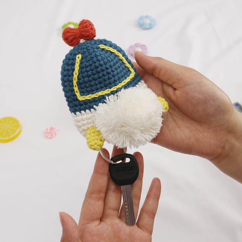 Cartoon Animation Knitted Key Bag Niche Creative Handmade Key Set Women's Car Key Bag Stall Supply 3