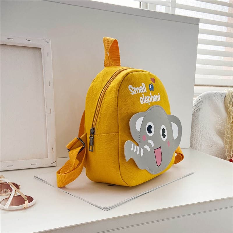 Children's Bag 1-3-5 Years Old Boy's Canvas Backpack Cartoon Cute Girl's Backpack Baby Kindergarten Schoolbag 3