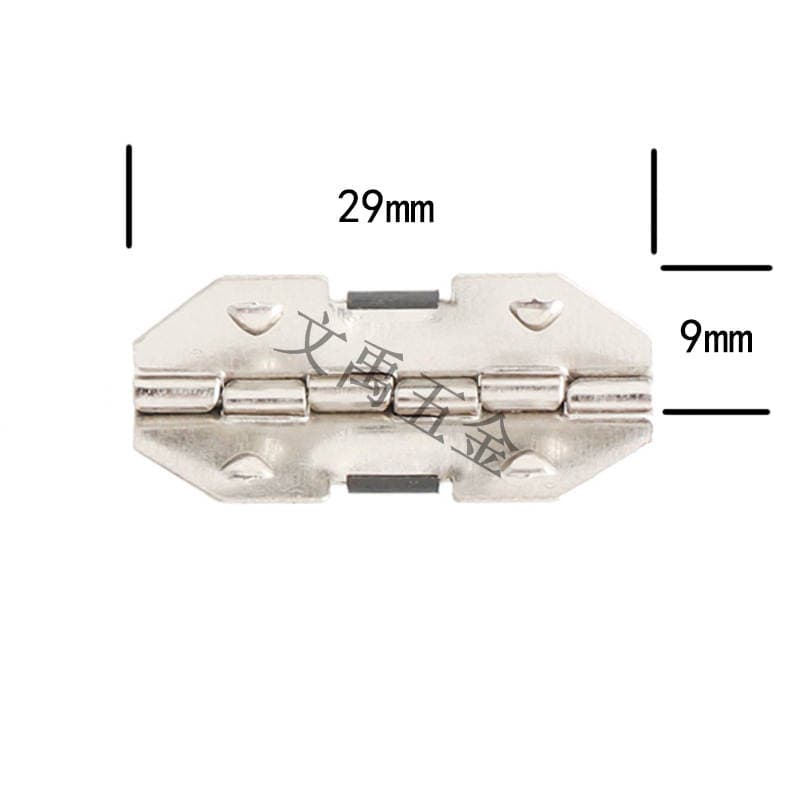 Silver 3cm corner spring hinge jewelry box hinge eye box hinge dark hinge blind hinge nail-free hinge 5
