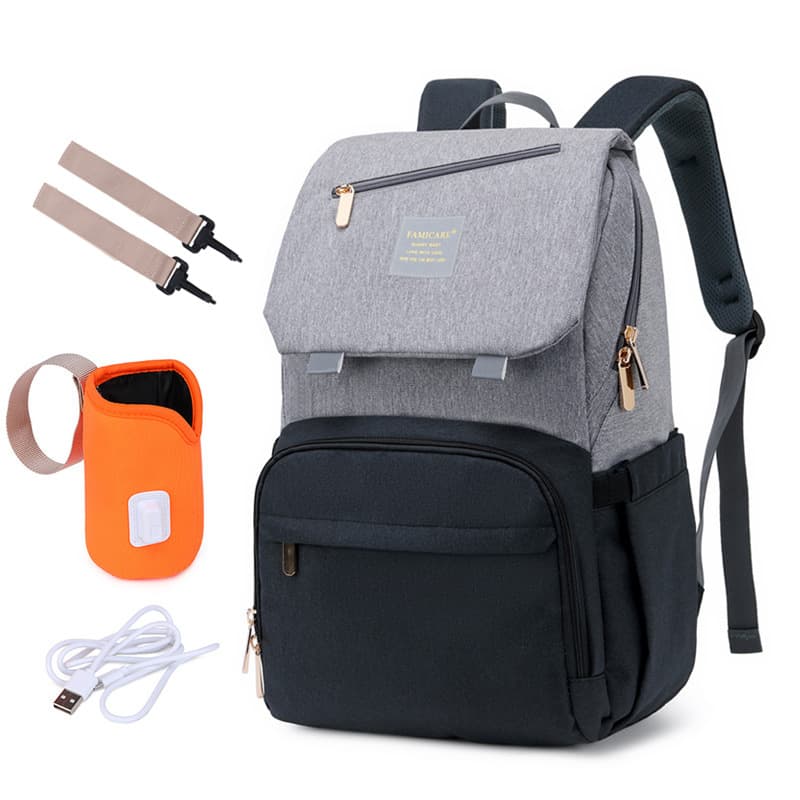 Black and gray with cup cover