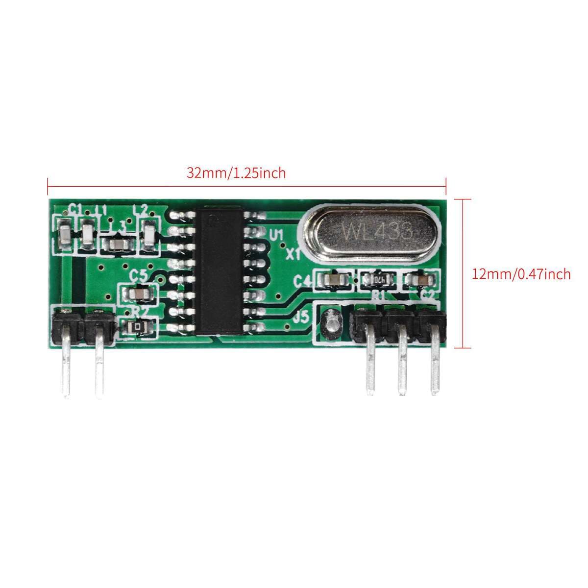 433Mhz Superheterodyne Wireless Receiving Module Rf Long-Distance Communication Module Low Power Consumption High Sensitivity Rx18210 5