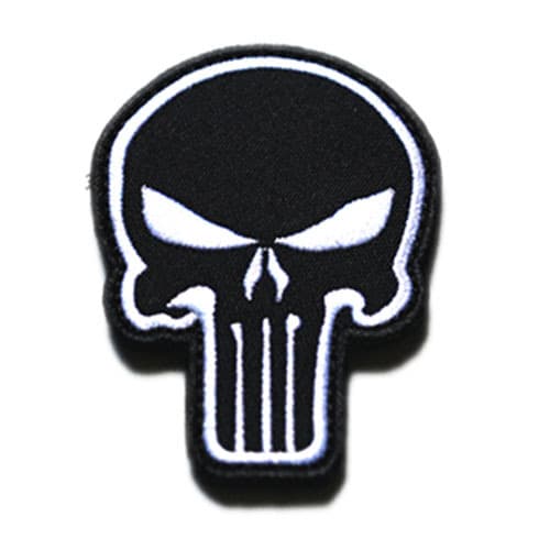 V00010-9 special-shaped punisher (black background, white)