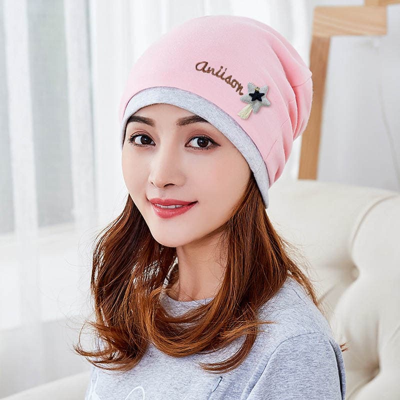 Moon Hat English Name Darling Rabbit Doll Heap Hat Five-pointed Star Maternity Hat Wash Face Makeup Hair Band Moon Scarf 2