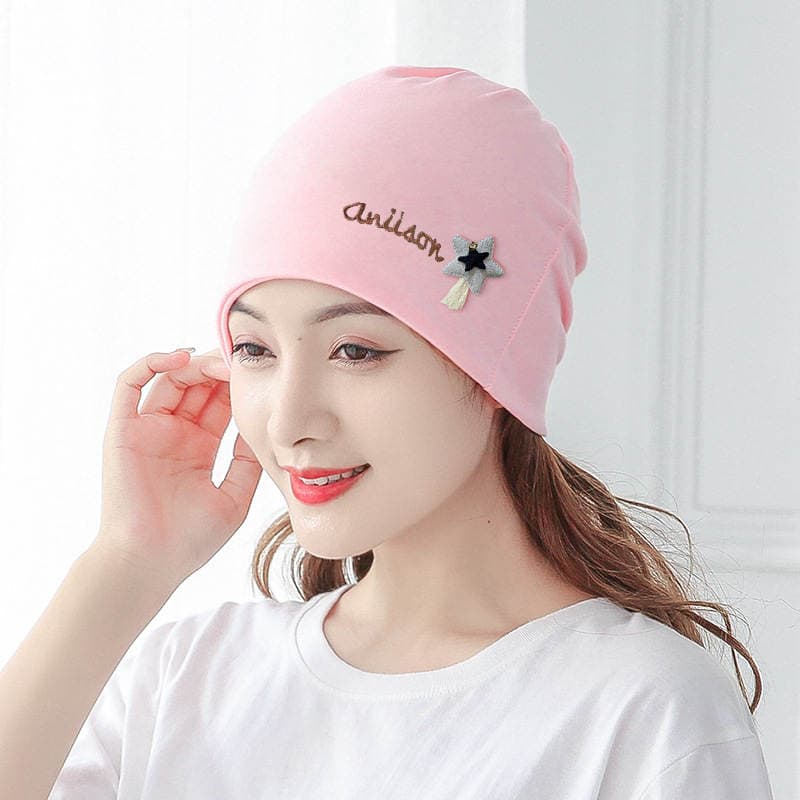Moon Hat English Name Darling Rabbit Doll Heap Hat Five-pointed Star Maternity Hat Wash Face Makeup Hair Band Moon Scarf 4