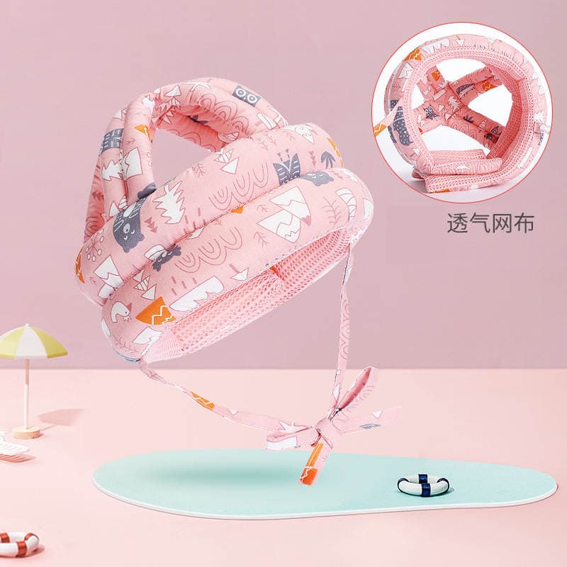 Baby Anti-Fall Head Protection Pad Baby Toddler Anti-Fall Pillow Head Protection Anti-Fall Cap Children's Anti-Collision Cap Summer Breathable 1