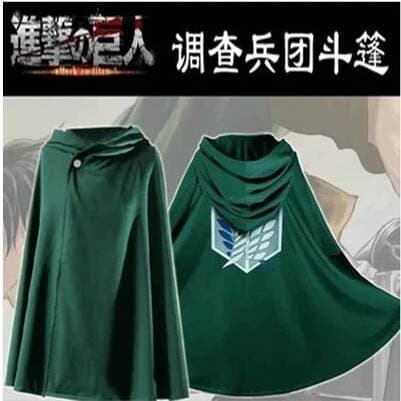 Hücum Titanlara Kəşfiyyat Korpusu Əsgəri Uzun Plaş Cosplay Kostyumu 1