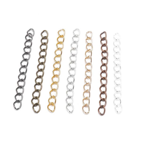 Metal Necklace Extension Chain, Bracelet Adjustment Chain, Extension Chain, Jewelry DIY Accessories Materials Wholesale