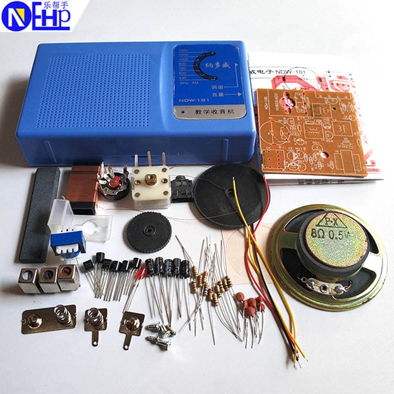 Radio kit DIY assembly parts teaching welding practice Electronic Tube Components Training production materials 1