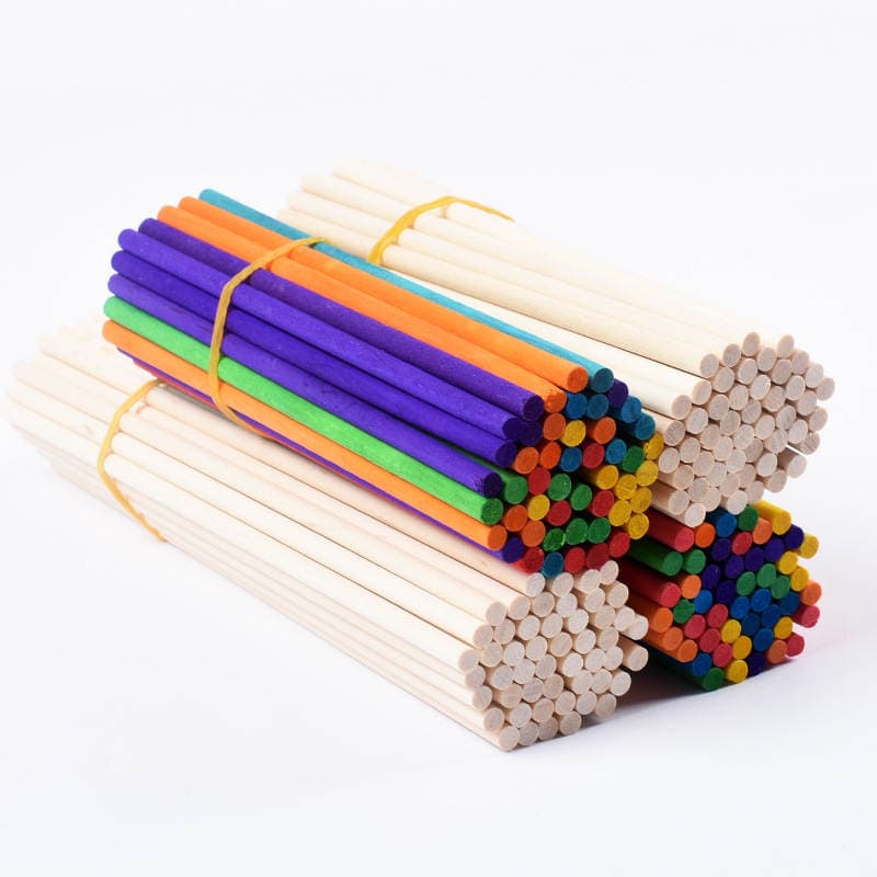 Uşaqlar üçün kiçik, dairəvi tozağacı çubuqları - DIY modellər üçün 2