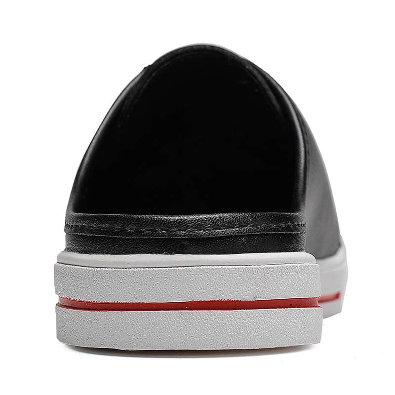 Men's round head leather simple men's casual lace-up cowhide stitching breathable flat-heeled loafers men's shoes agent to join 3