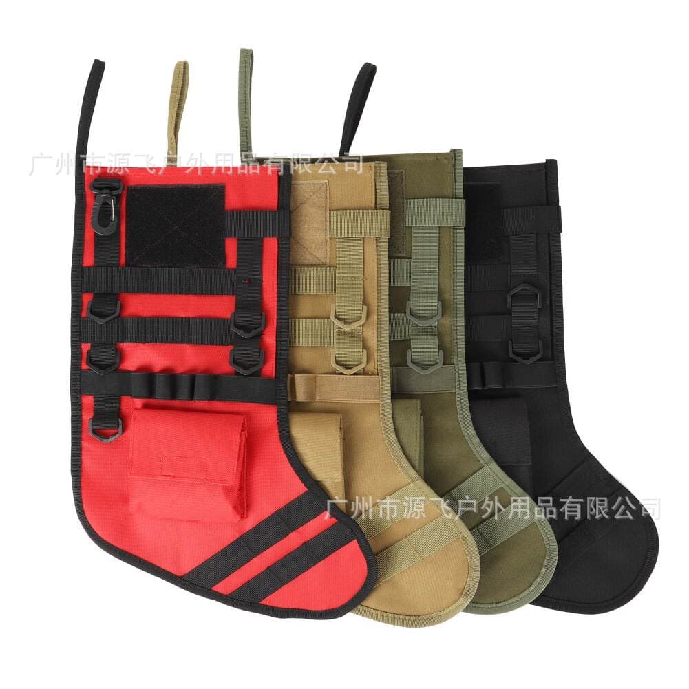 Christmas socks tactical MOLLE military bag accessories storage bag Christmas socks hanging ornament outdoor accessory bag kit 5