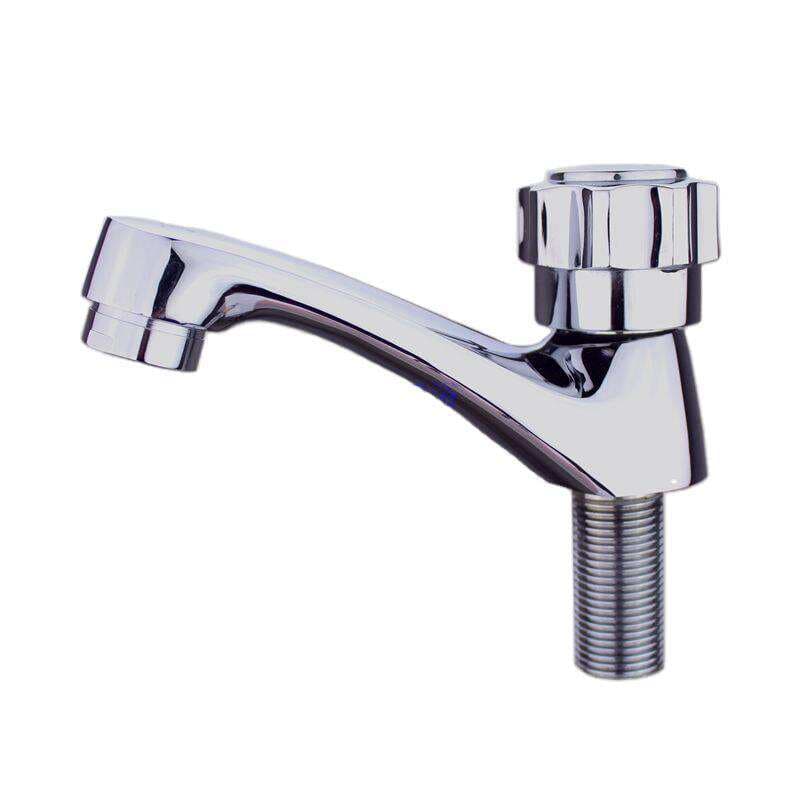 Nan'an misdən hazırlanmış tək deşikli, tez açılan tək soyuq su lavabo kranı 5