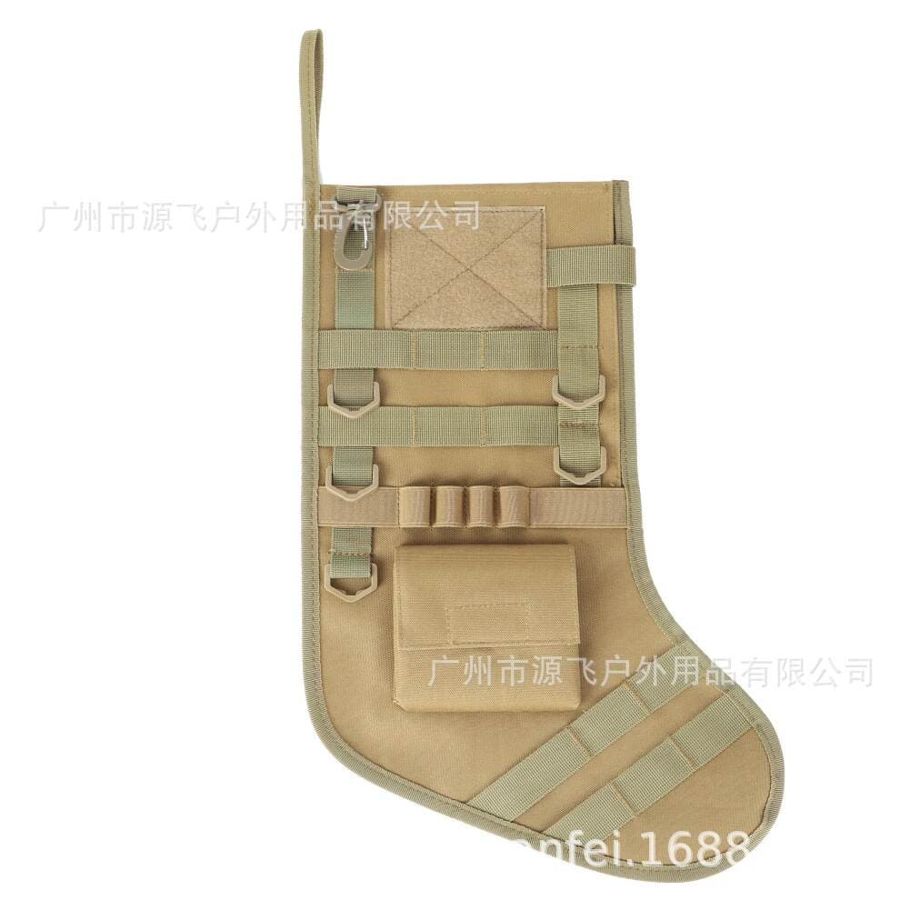 Christmas socks tactical MOLLE military bag accessories storage bag Christmas socks hanging ornament outdoor accessory bag kit 4