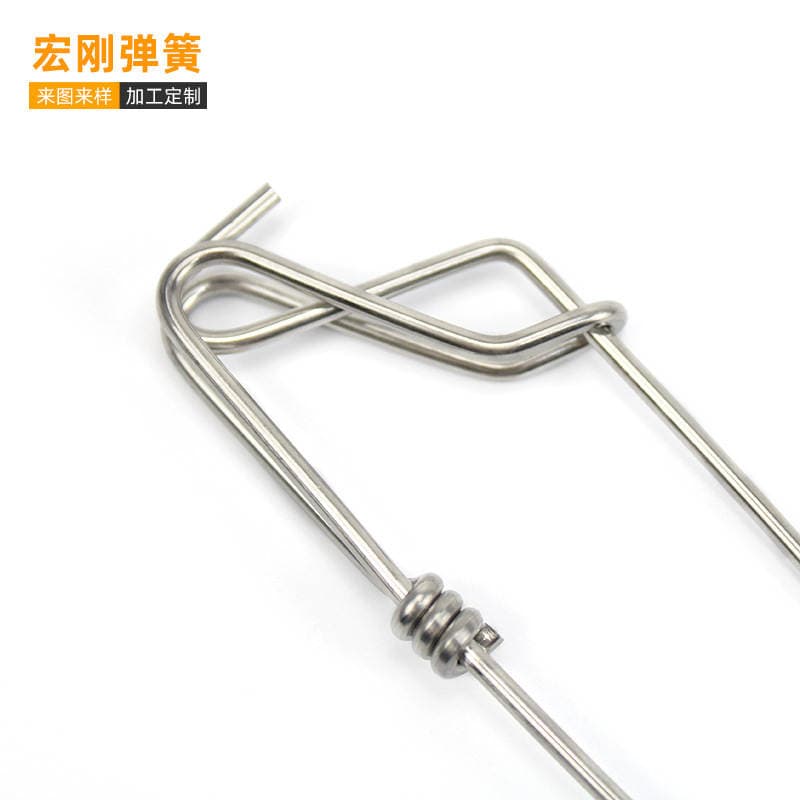 Zhejiang Fujian Stainless Steel Crab Hook Fishing Gear Connector Open-Eye Safety Pin Link Fishing Supplies Accessories High Hardness 4