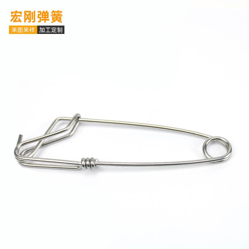 Zhejiang Fujian Stainless Steel Crab Hook Fishing Gear Connector Open-Eye Safety Pin Link Fishing Supplies Accessories High Hardness 2